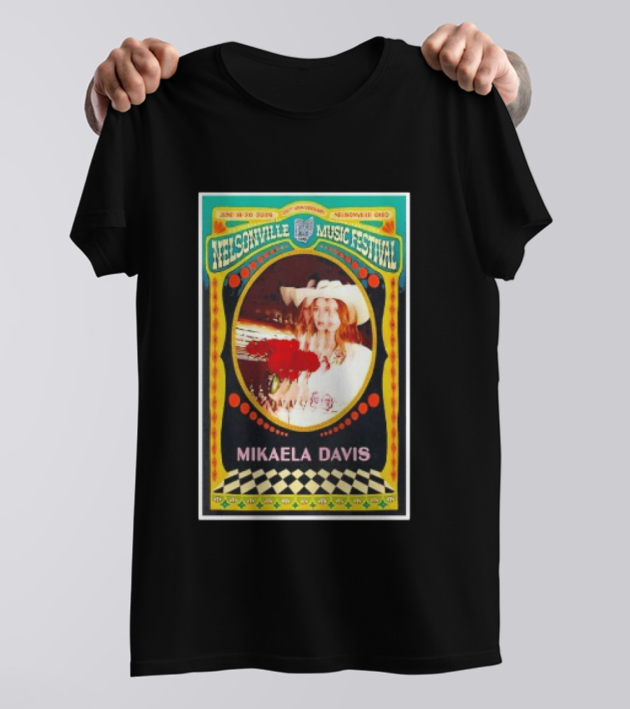 Nelsonville Music Festival 20th Anniversary Mikaela Davis June 18 21 2026 Nelsonville Ohio T-Shirt