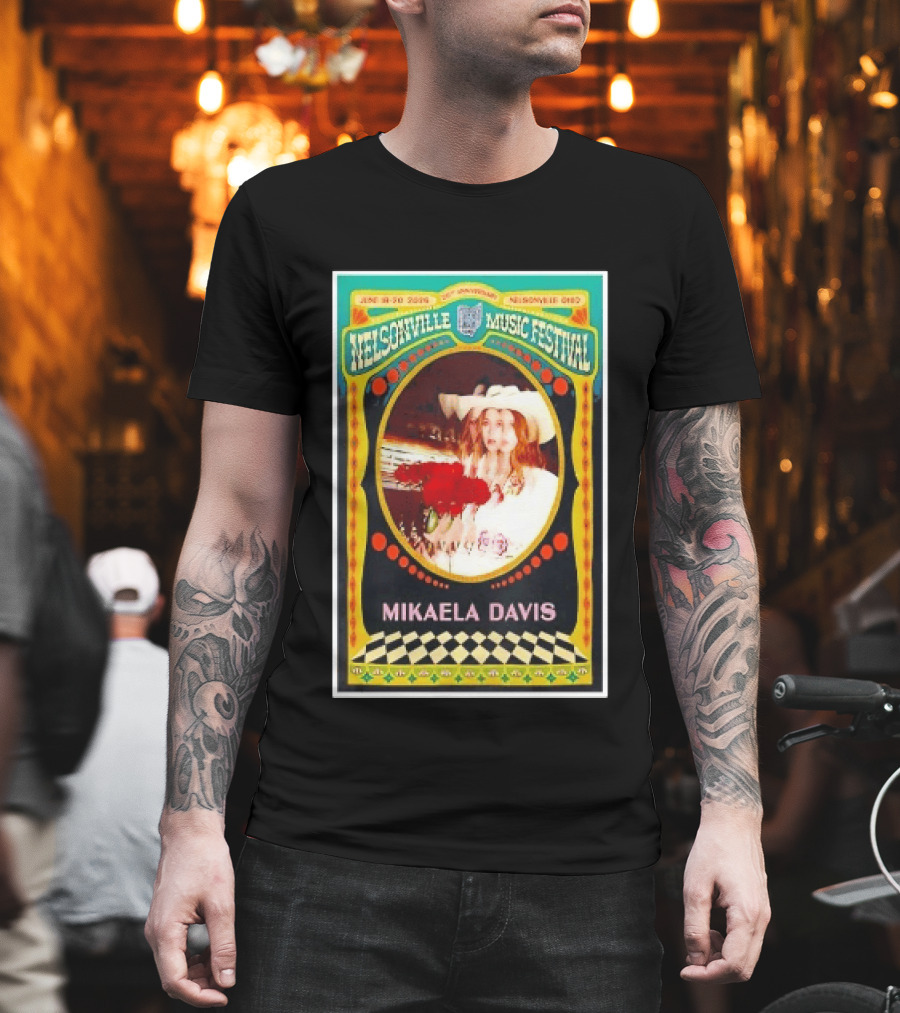 Nelsonville Music Festival 20th Anniversary Mikaela Davis June 18 21 2026 Nelsonville Ohio T-Shirt