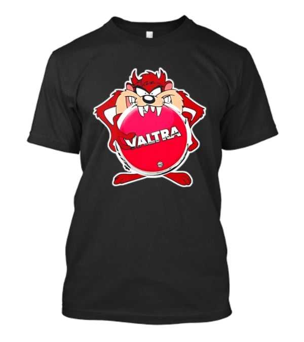 Valtra Tasmanian Devil Character Holding Red Disc T-Shirt