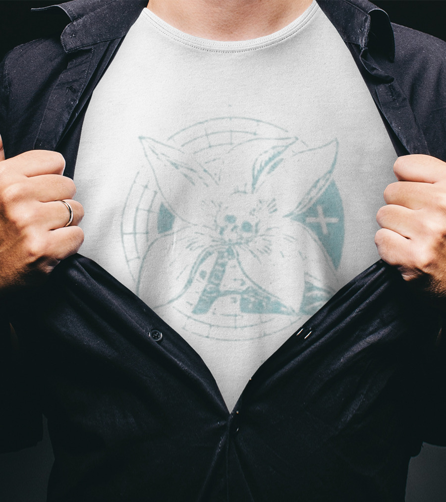 Brand New Band Flower Skull And Globe Green Sketch T-Shirt
