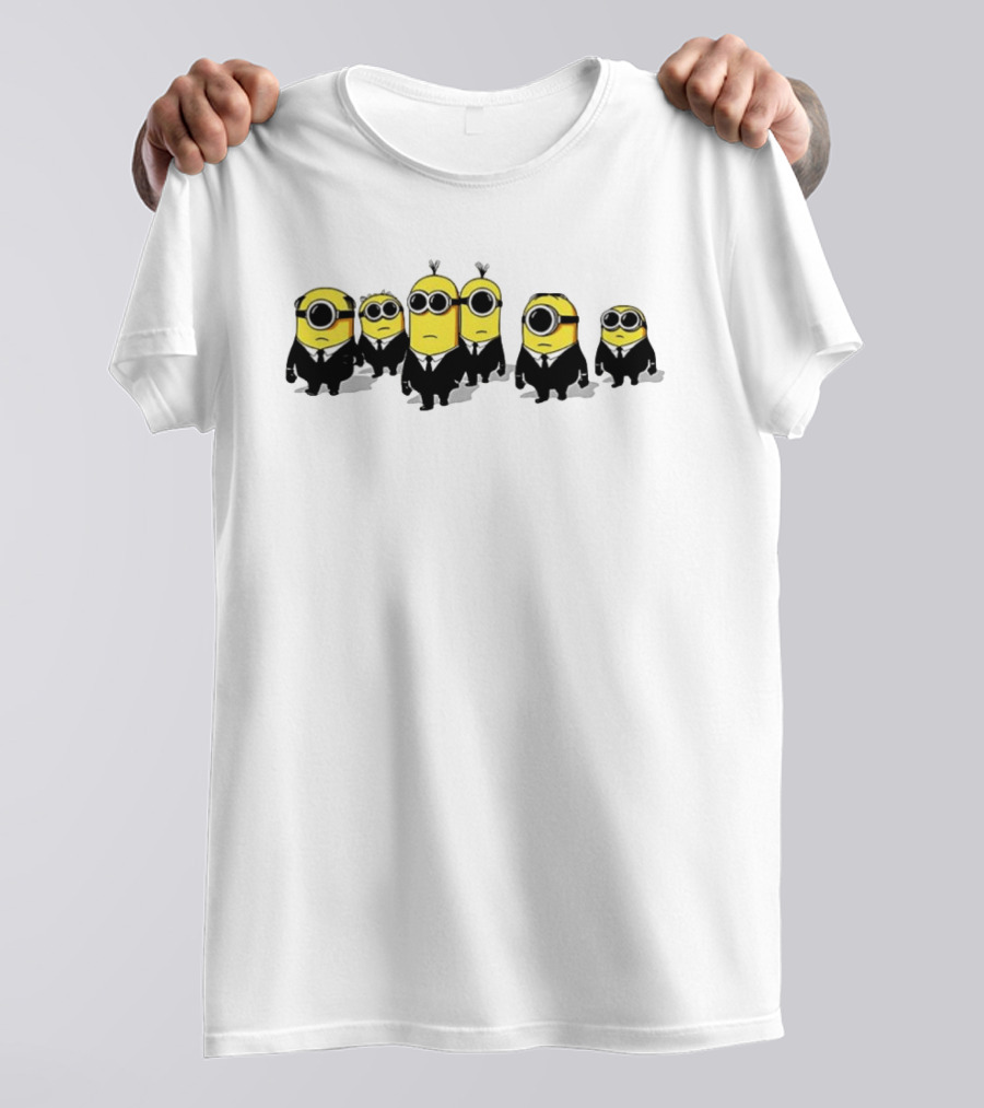 Minions Men In Black Movie Crossover Characters T-Shirt