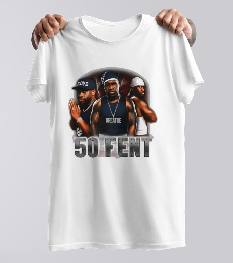Original 50 Fent George Floyd Breathe 50 Cent T-Shirt