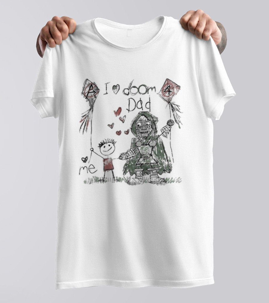 I Love Doom Dad Father's Day Gift Robert Downey Jr Doctor Doom T-Shirt