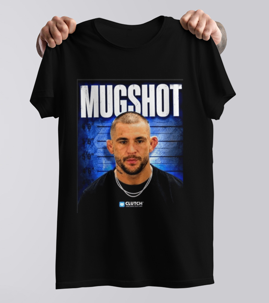 Dustin Poirier Pressure Makes Diamonds Shot Clutch Blue T-Shirt