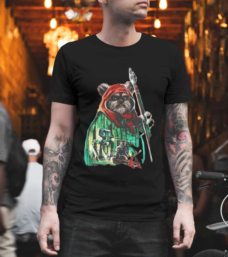 Wicket W Warrick Ewok Endor Defense Return Of The Jedi T-Shirt