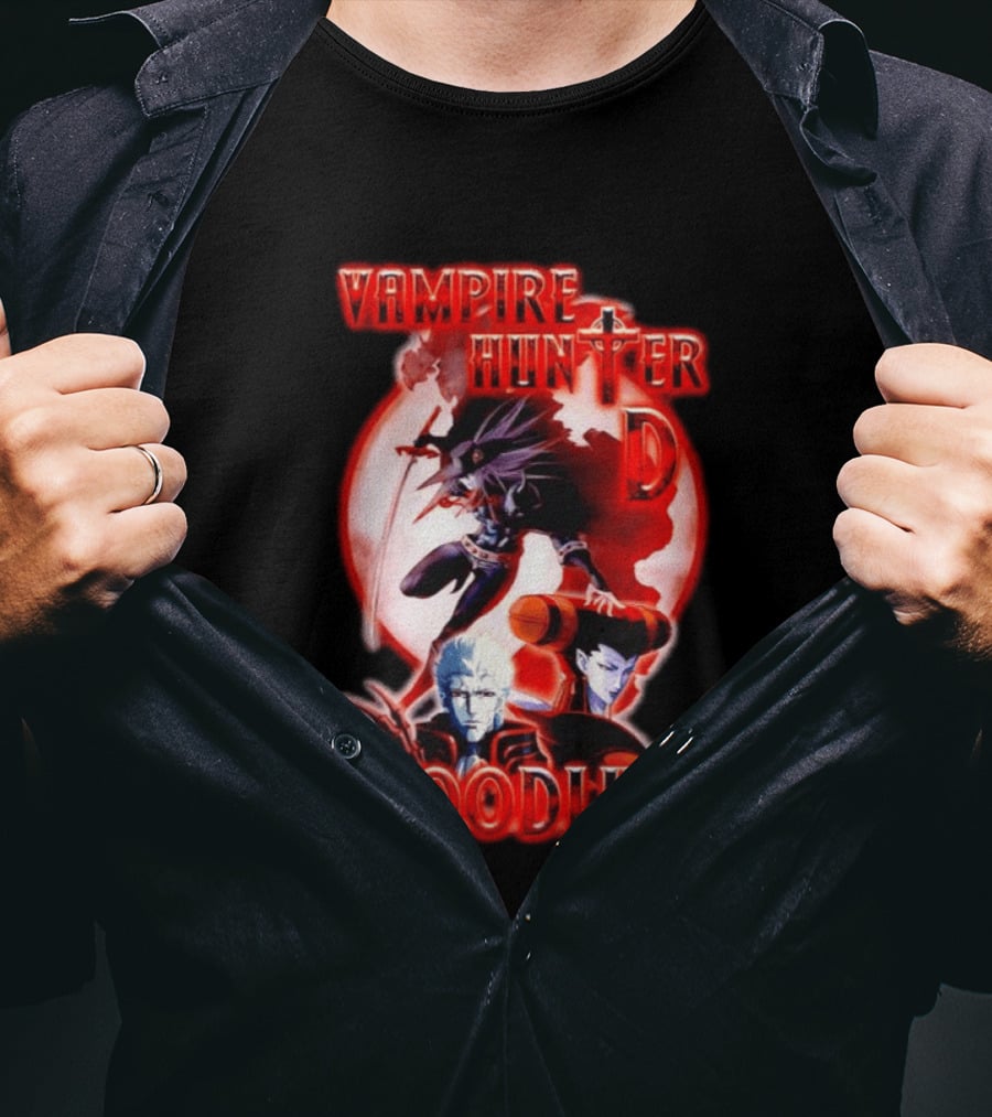 Vampire Hunter D Bloodlust Anime Dark Fantasy Adventure Characters T-Shirt