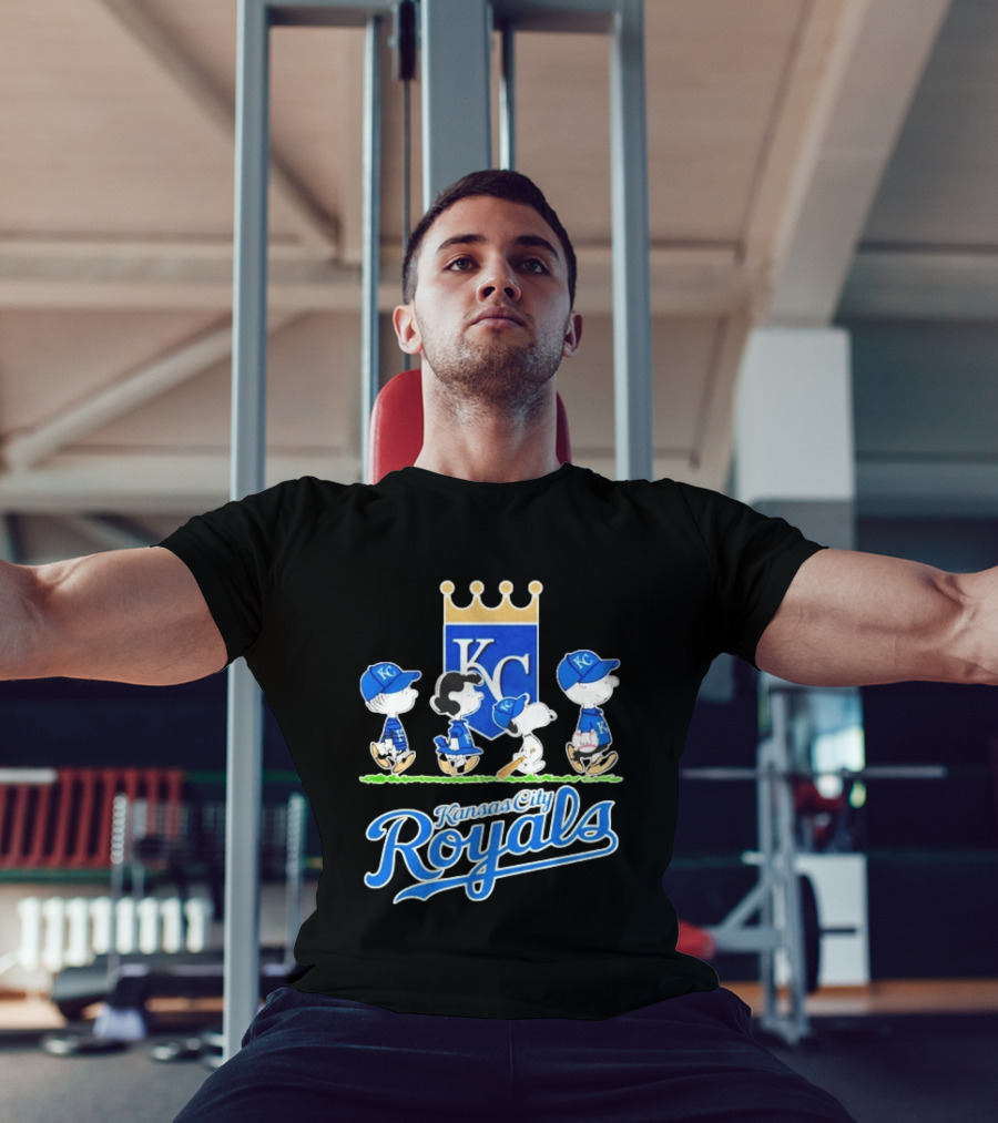 Kansas City Royals Peanuts Characters KC Classic Collaboration T-Shirt
