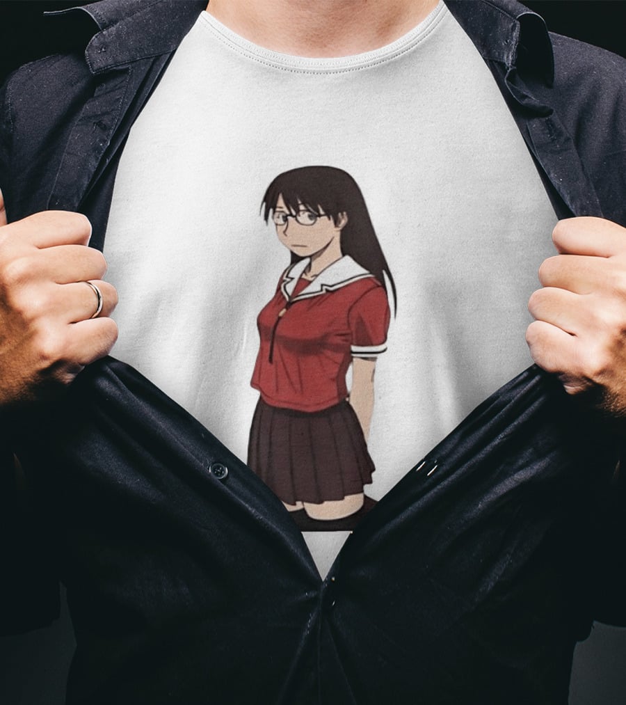 Azumanga Daioh Anime Yomi Character Red Outfit T-Shirt