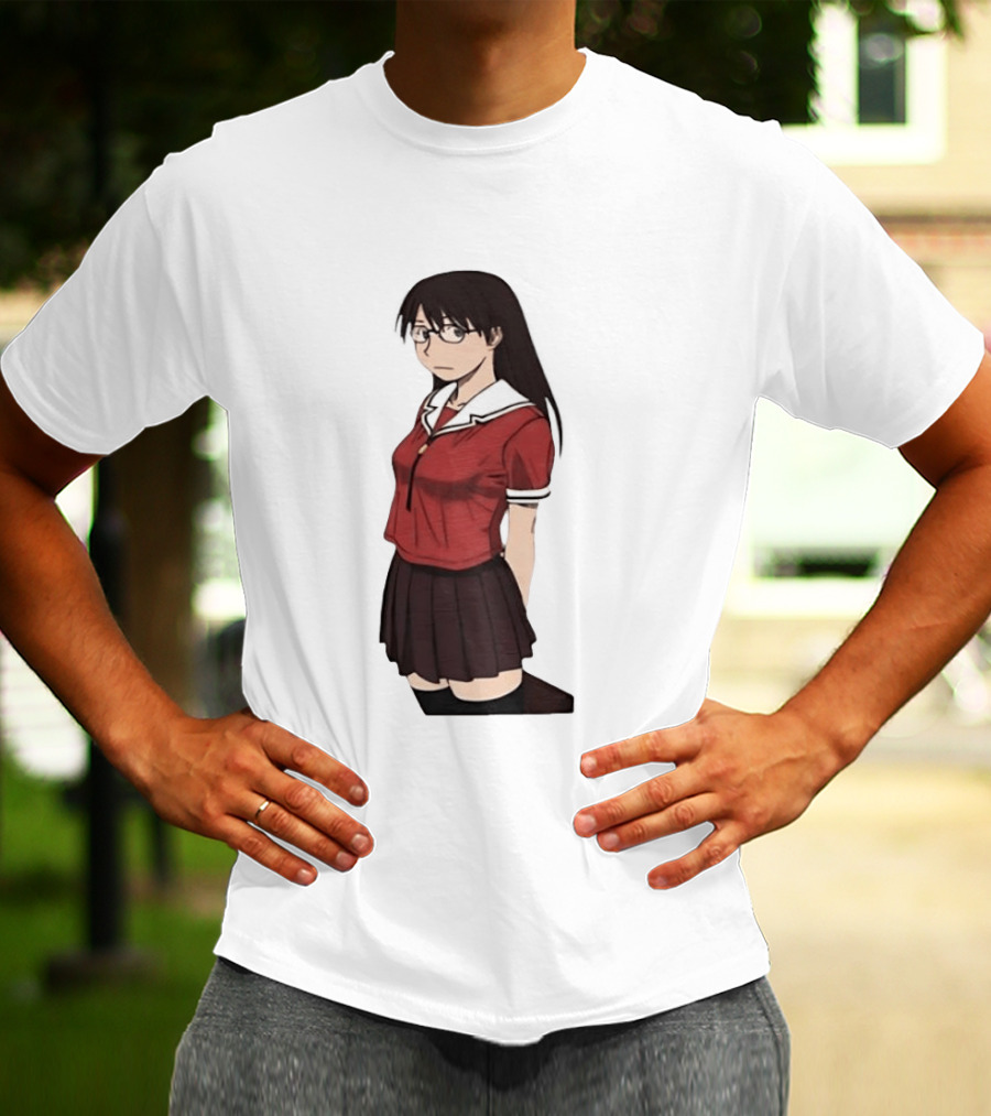 Azumanga Daioh Anime Yomi Character Red Outfit T-Shirt