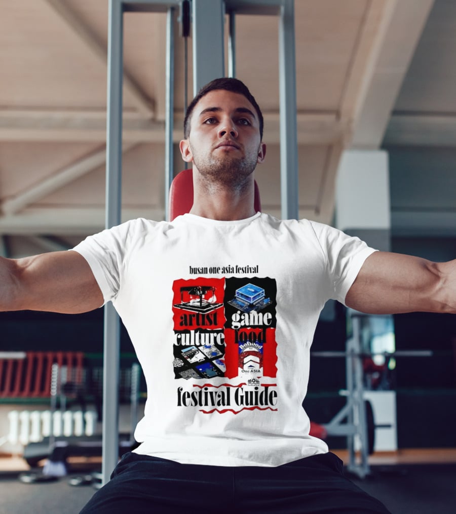 Busan One Asia Festival Artist Game Food Culture Festival Guide T-Shirt