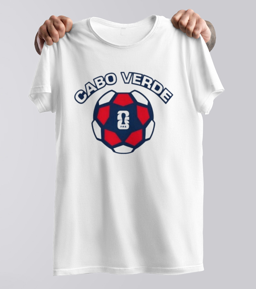 Cabo Verde 2026 Soccer Ball Emblem With Sports T-Shirt