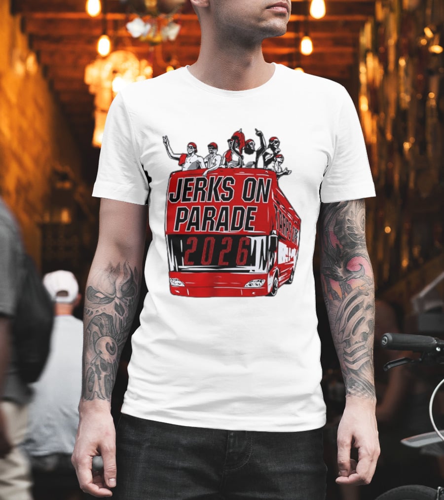 Jerks On Parade 2026 Carolina Hurricanes NHL Bus Fan Celebration T-Shirt