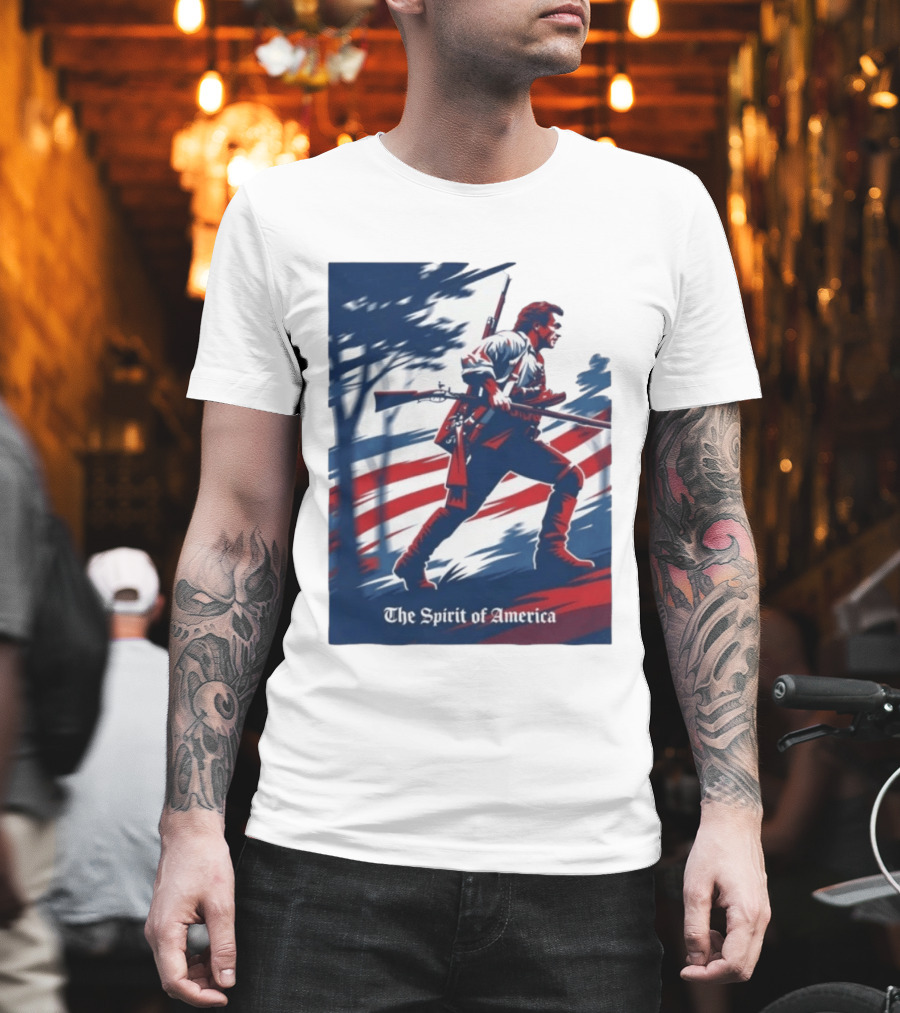 The Spirit Of America Benjamin Martin The Patriot Revolutionary T-Shirt