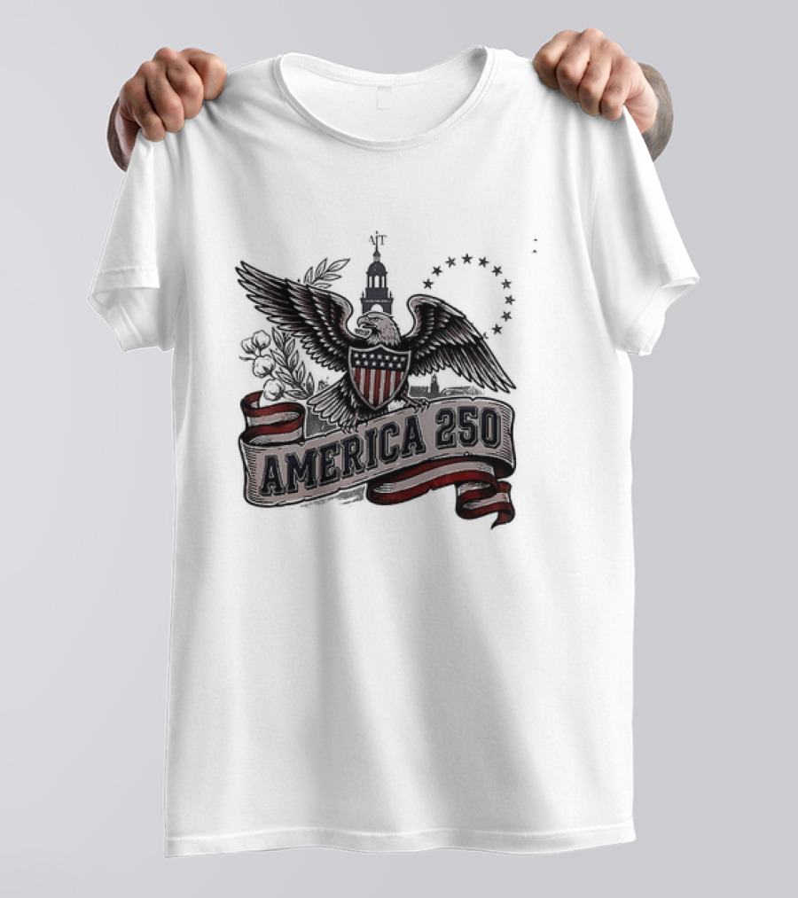United States Eagle America 250 Est 1776 2026 Give Me Liberty Or Give Me Death T-Shirt
