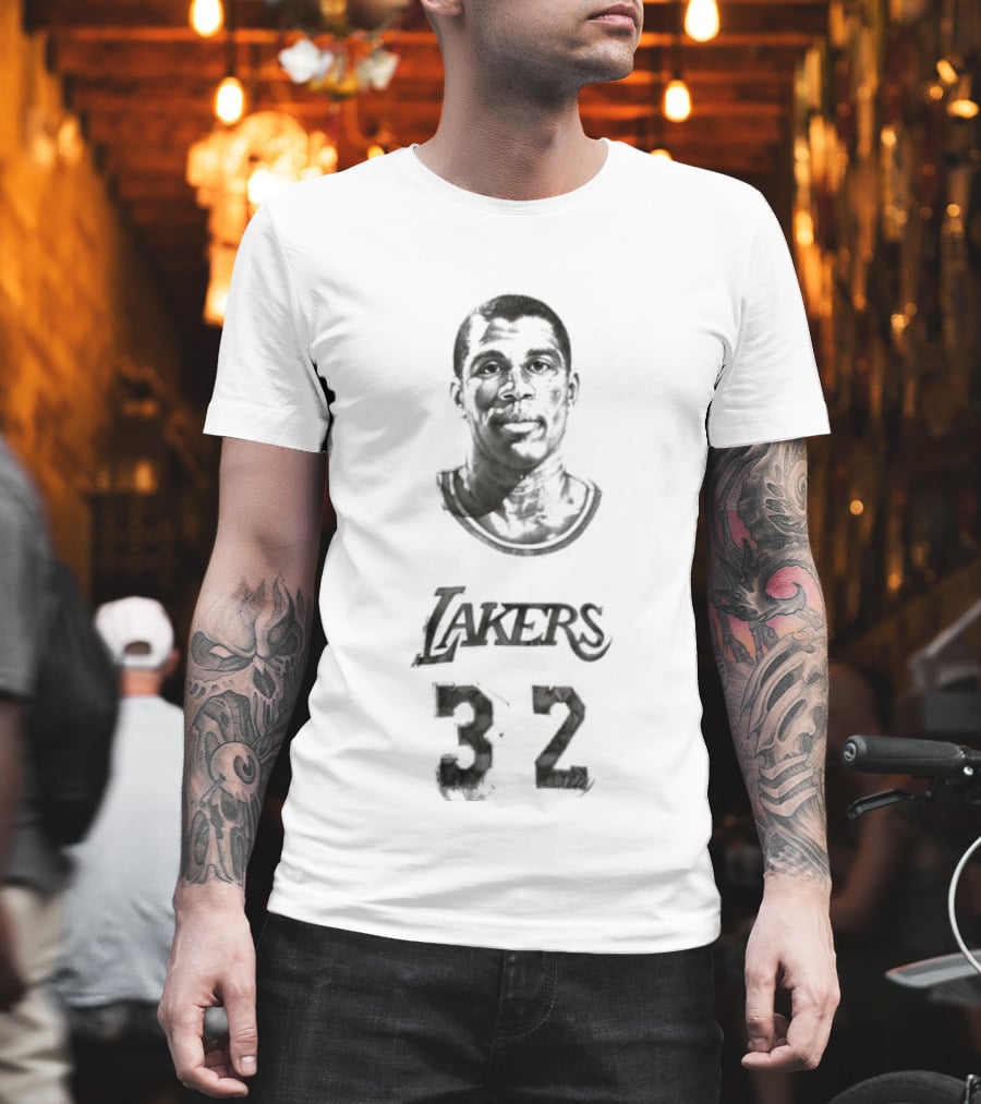 Magic Johnson Lakers 32 T-Shirt