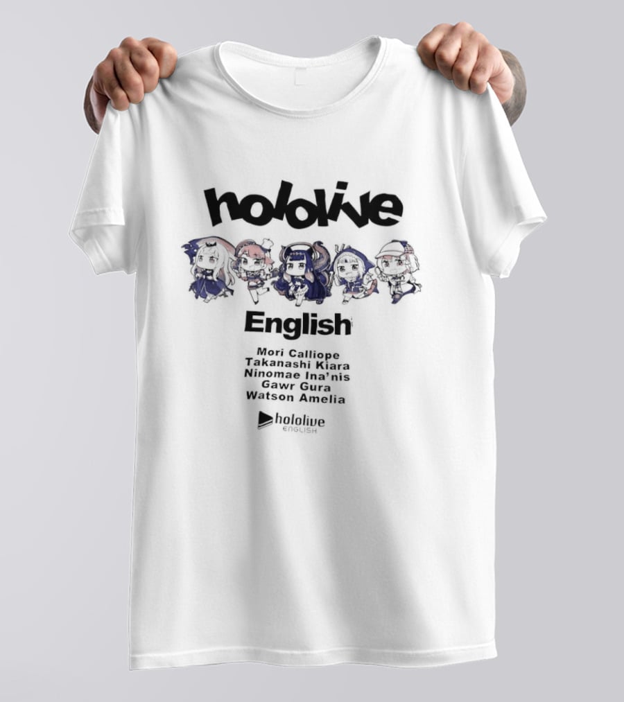 Hololive English Mori Calliope Takanashi Kiara Ninomae Ina Nis Gawr Gura Watson Amelia Hololive Production T-Shirt