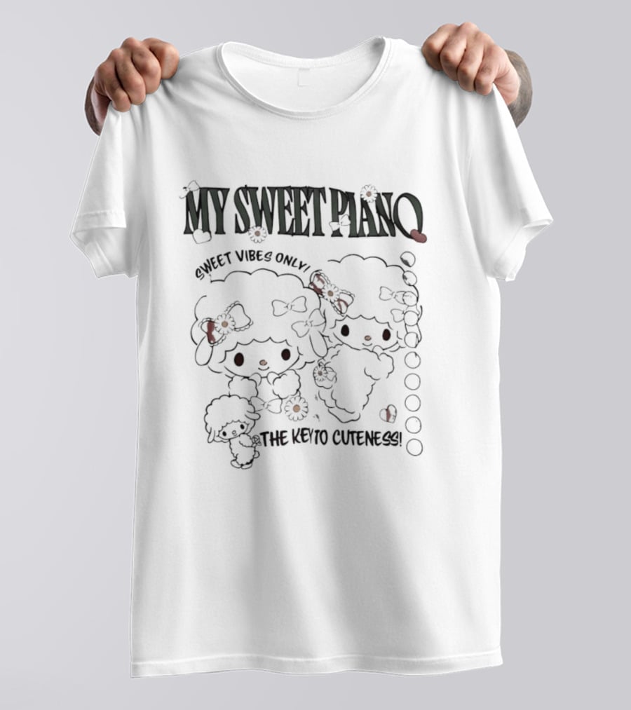 My Sweet Piano Sweet Vibes Only The Key To Cuteness T-Shirt