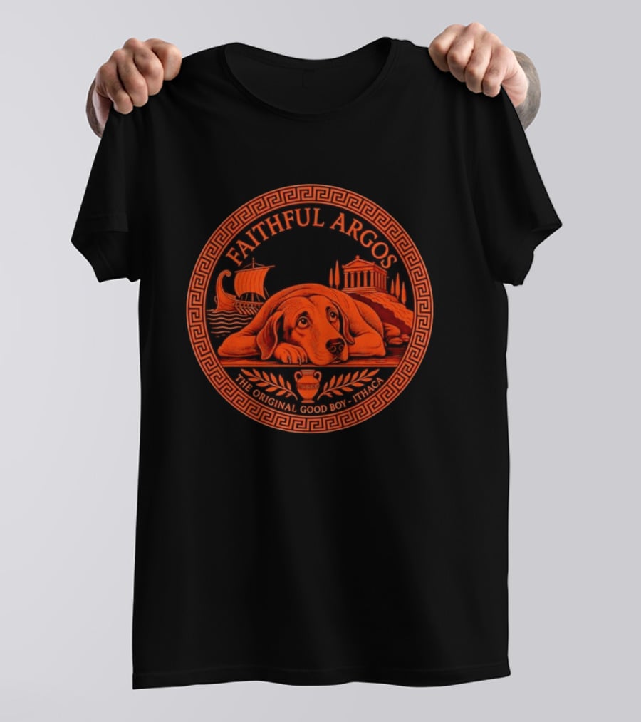 Faithful Argos The Original Good Boy Odyssey Homer Ithaca T-Shirt