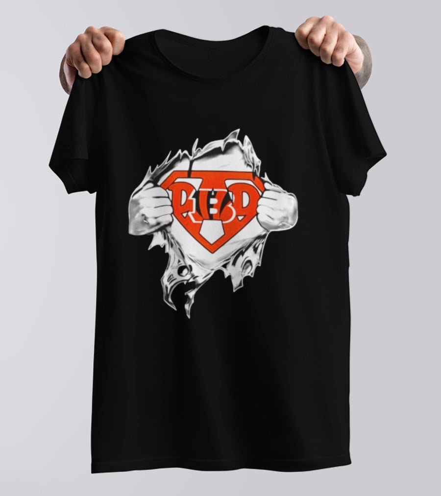 Cincinnati Reds Baseball MLB Super Dad Father's Day Hero Fan T-Shirt