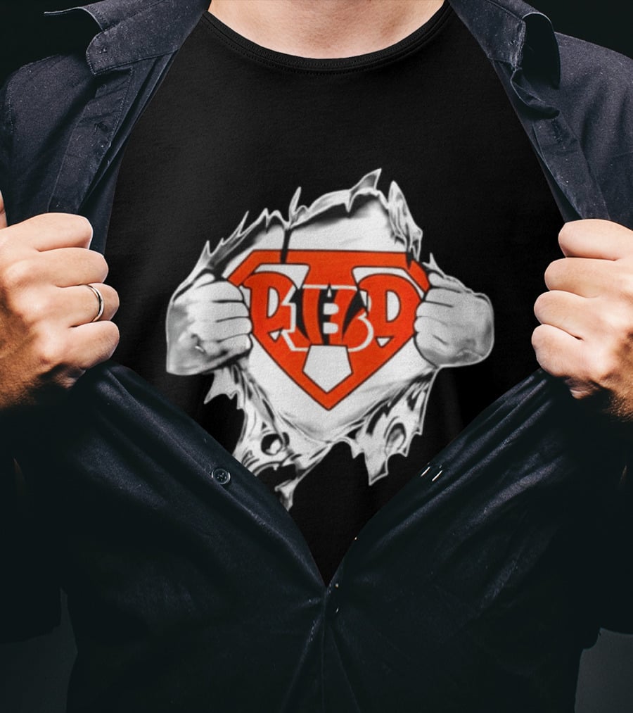 Cincinnati Reds Baseball MLB Super Dad Father's Day Hero Fan T-Shirt