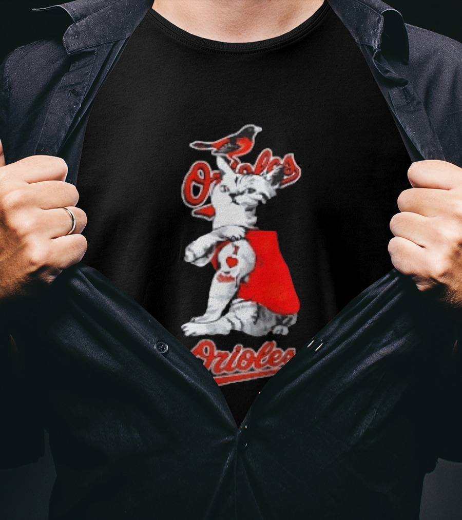 Orioles Cat Baltimore Baseball Orioles T-Shirt