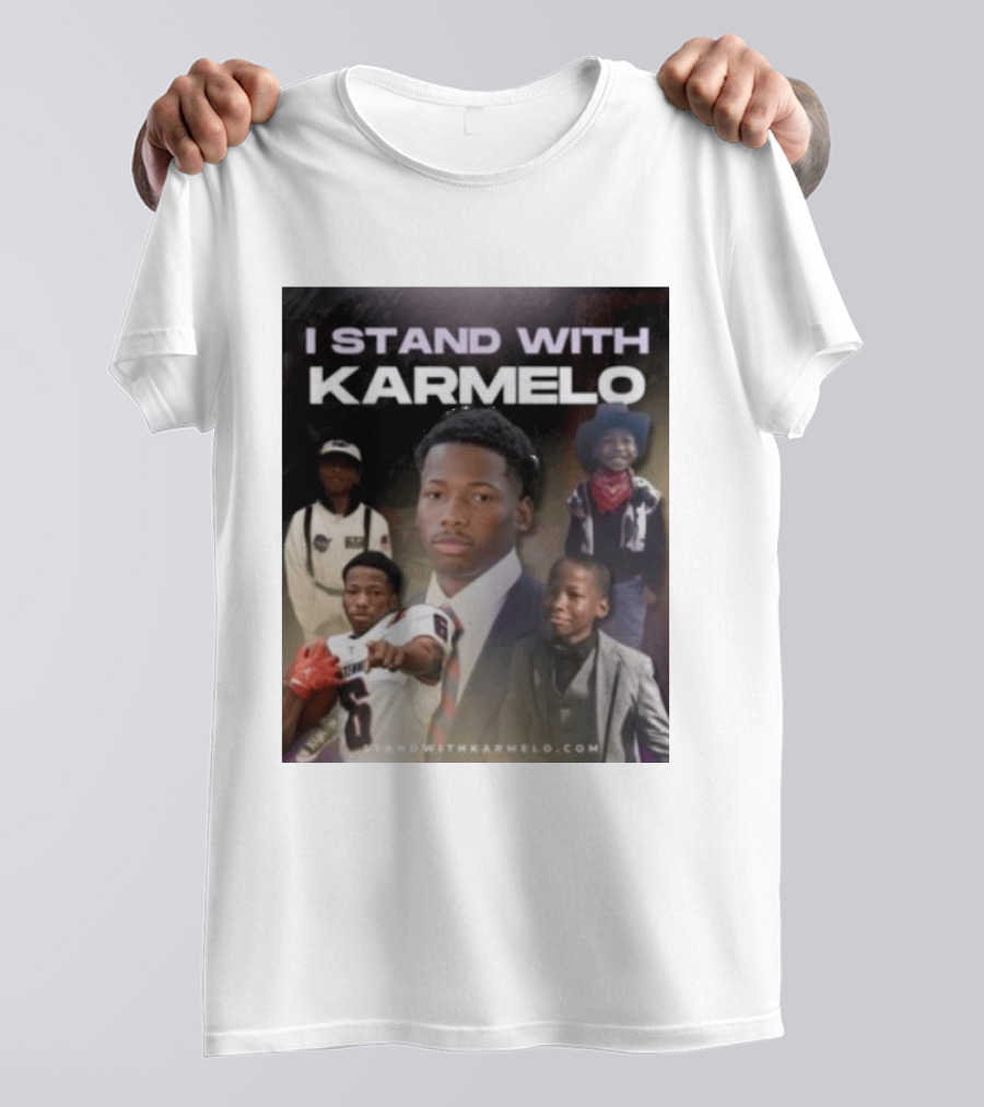 I Stand With Karmelo 2026 Team Support Faces T-Shirt