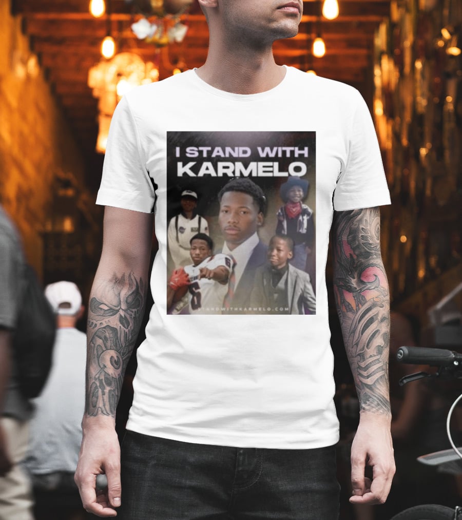 I Stand With Karmelo 2026 Team Support Faces T-Shirt