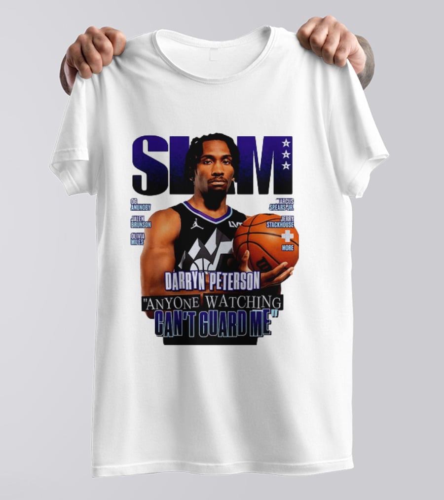 Darryn Peterson SLAM Utah Jazz Basketball Anyone Ing Can't Guard Me T-Shirt
