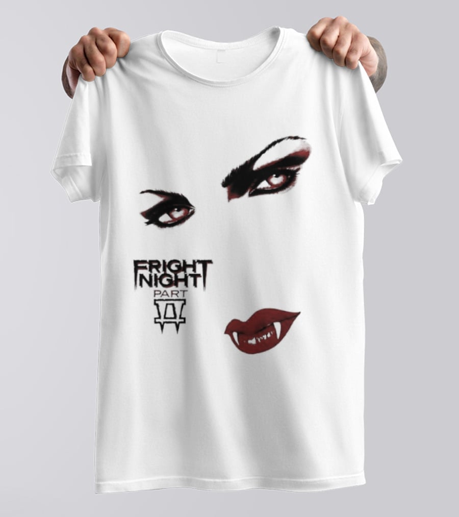 Fright Night Part 2 Vampire Eyes Fangs Horror Movie T-Shirt