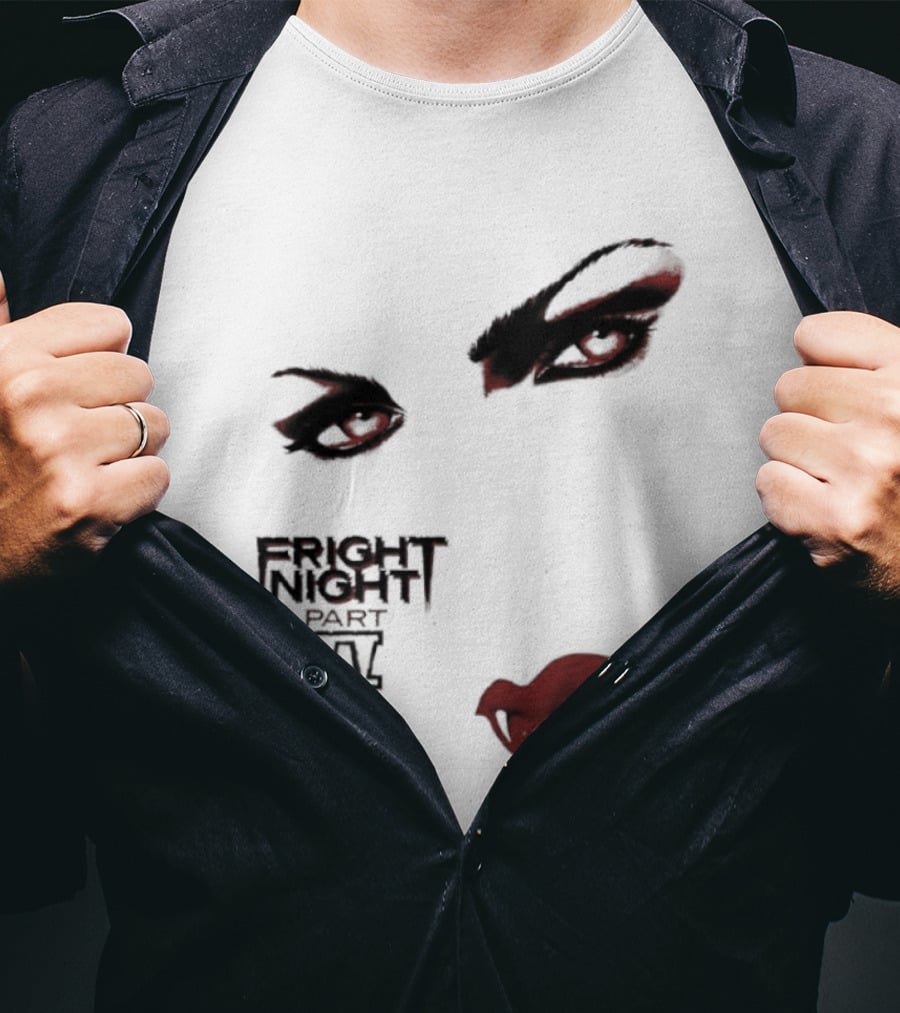 Fright Night Part 2 Vampire Eyes Fangs Horror Movie T-Shirt