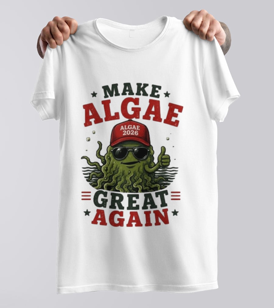 Make Algae Great Again Algae 2026 Hat Sunglasses T-Shirt