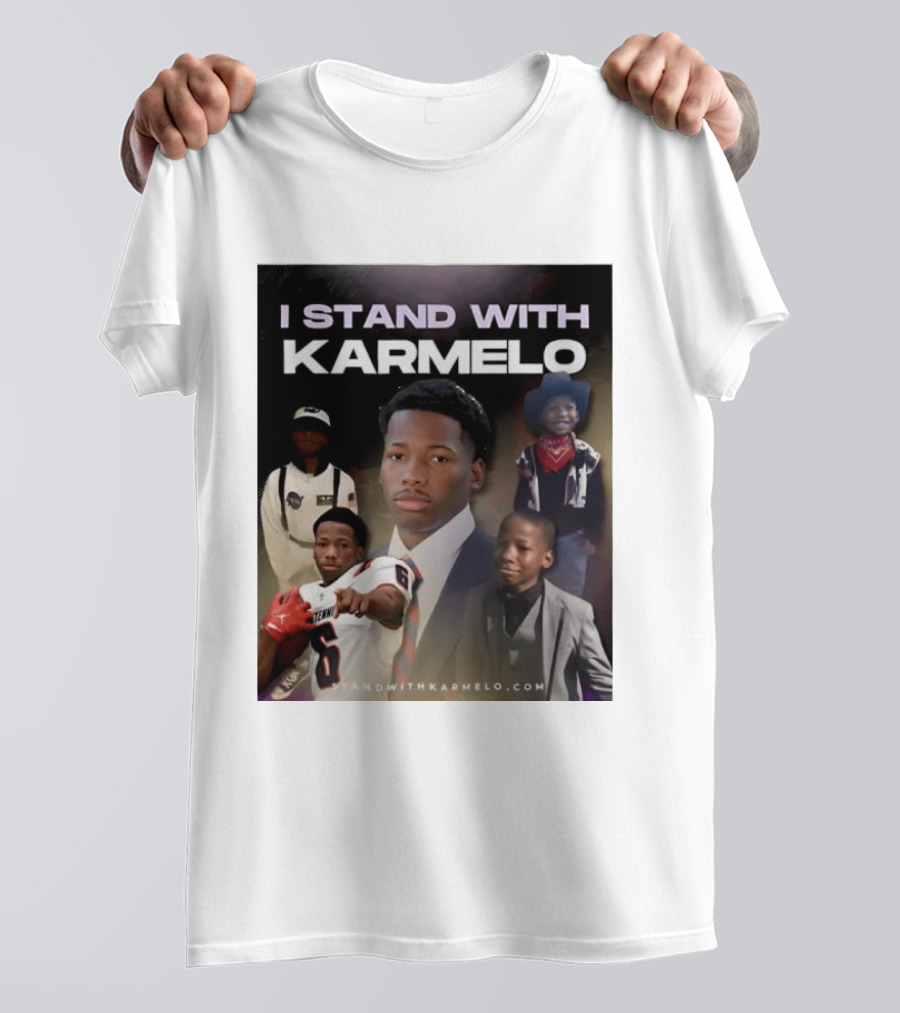I Stand With Karmelo Football Player Memorial Standwithkarmelo T-Shirt