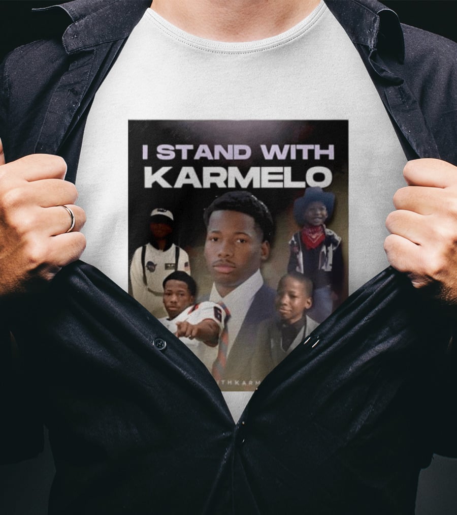 I Stand With Karmelo Football Player Memorial Standwithkarmelo T-Shirt