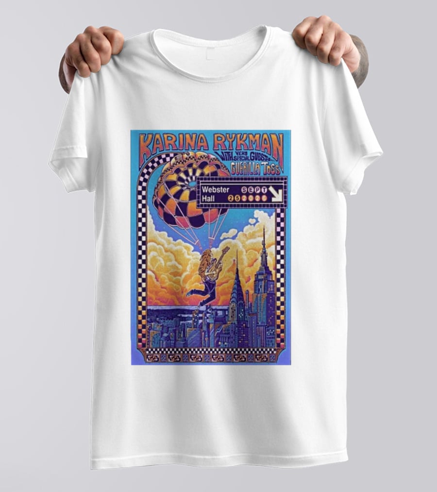 Karina Rykman Webster Hall New York 09 25 2026 Featuring Guerilla Toss Concert T-Shirt