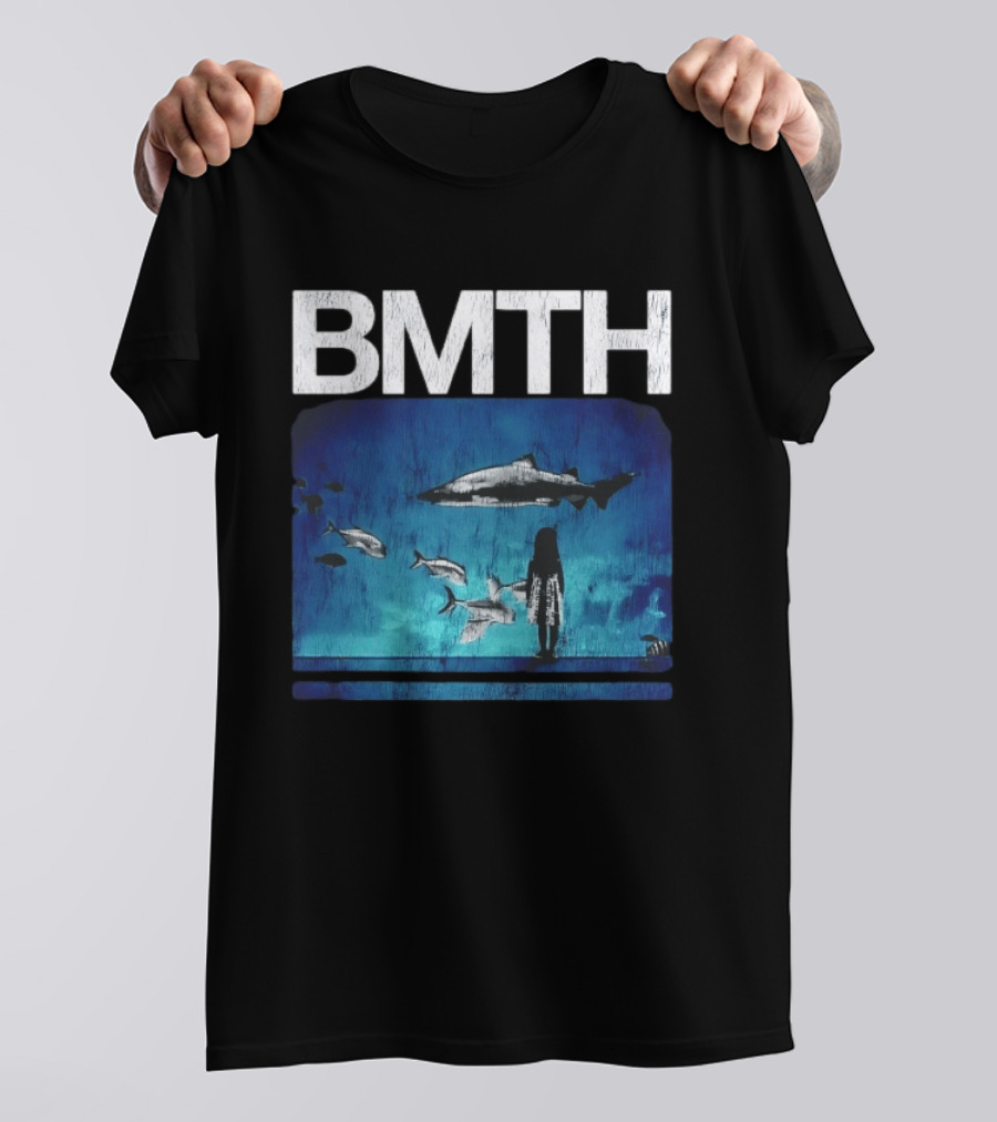 BMTH Bring Me The Horizon Ocean Scene With Sharks T-Shirt