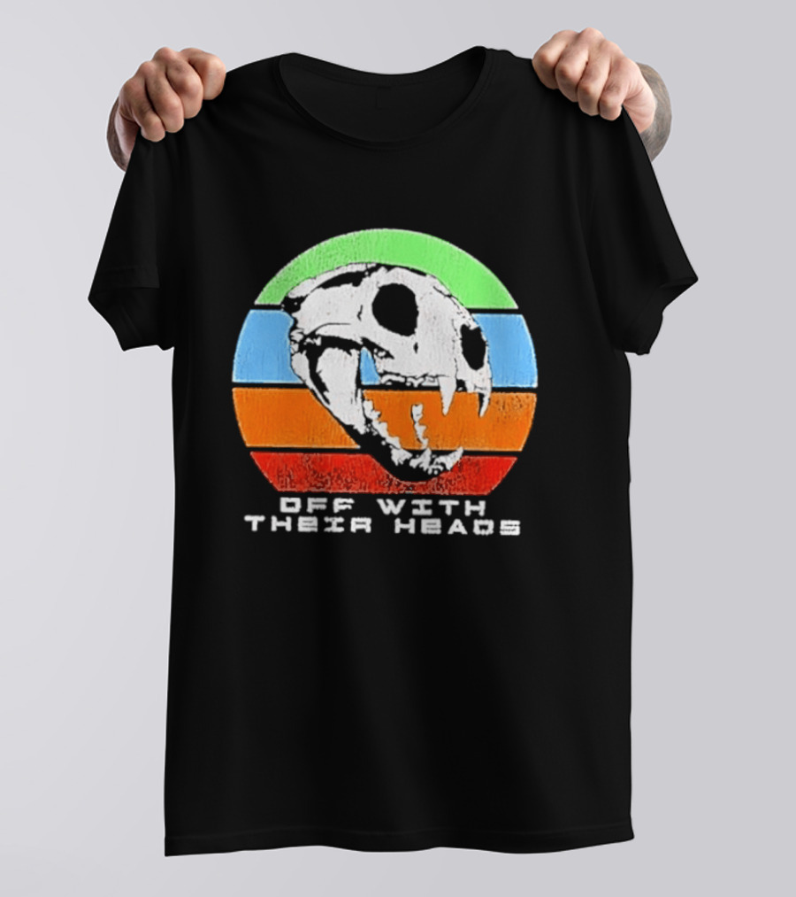 Off With Their Heads Feline Skull Predator T-Shirt