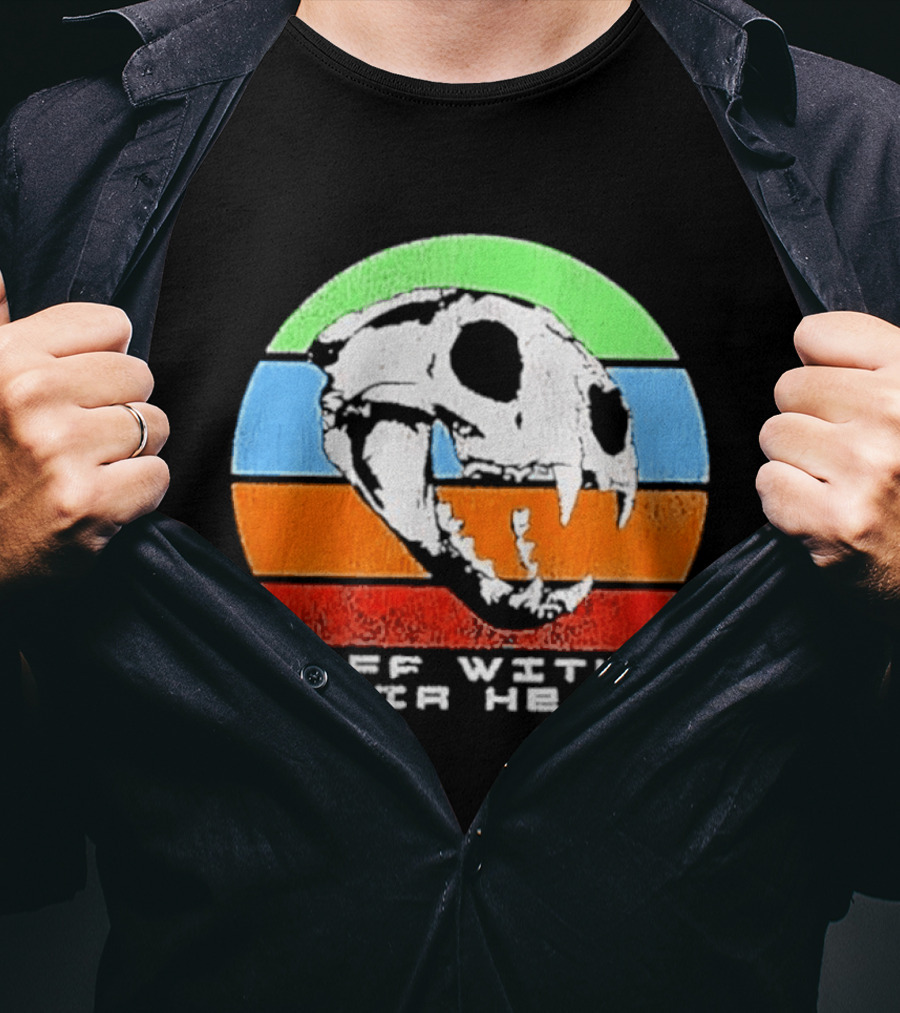Off With Their Heads Feline Skull Predator T-Shirt