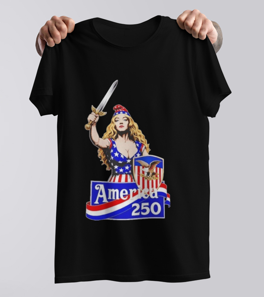 America 250 Strong Woman 4th Of July T-Shirt