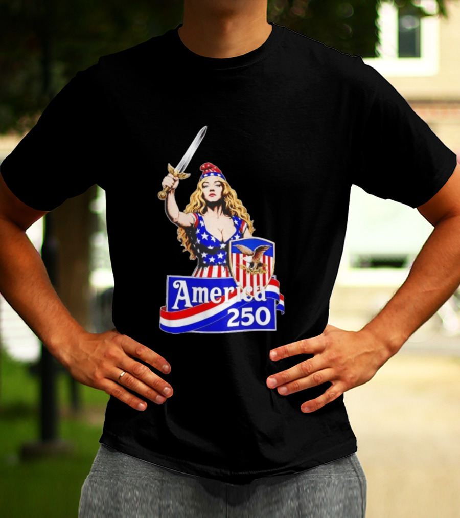 America 250 Strong Woman 4th Of July T-Shirt