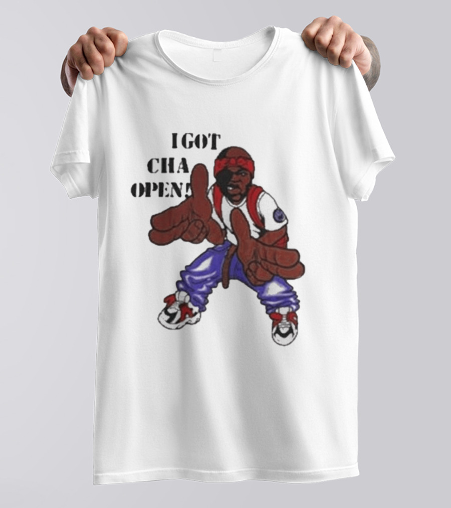 I Got Cha Opin Cartoon Character Graphic Hip Hop T-Shirt