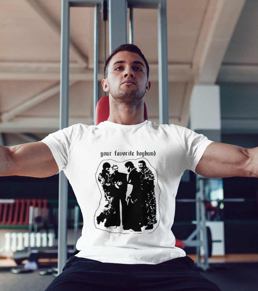 Your Favorite Boyband Silhouette Group Scene T-Shirt
