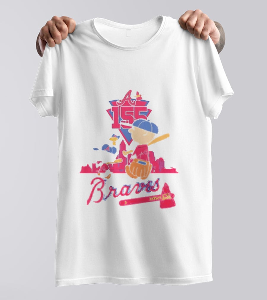 155th Anniversary Atlanta Braves Charlie Brown Snoopy 1871 2026 T-Shirt