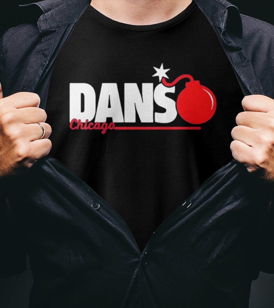 Dans Chicago Bomb Star Red Bomb T-Shirt