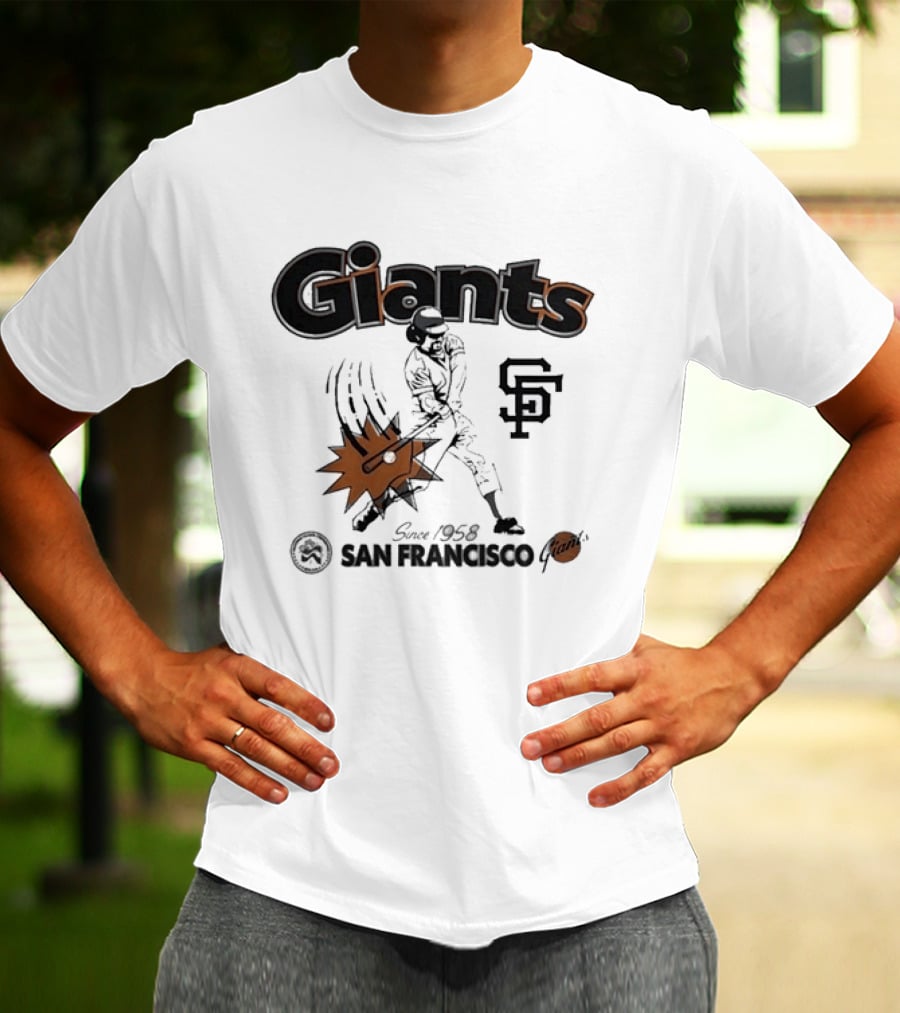 San Francisco Giants Since 1958 National League Centennial Baseball Giants SF T-Shirt