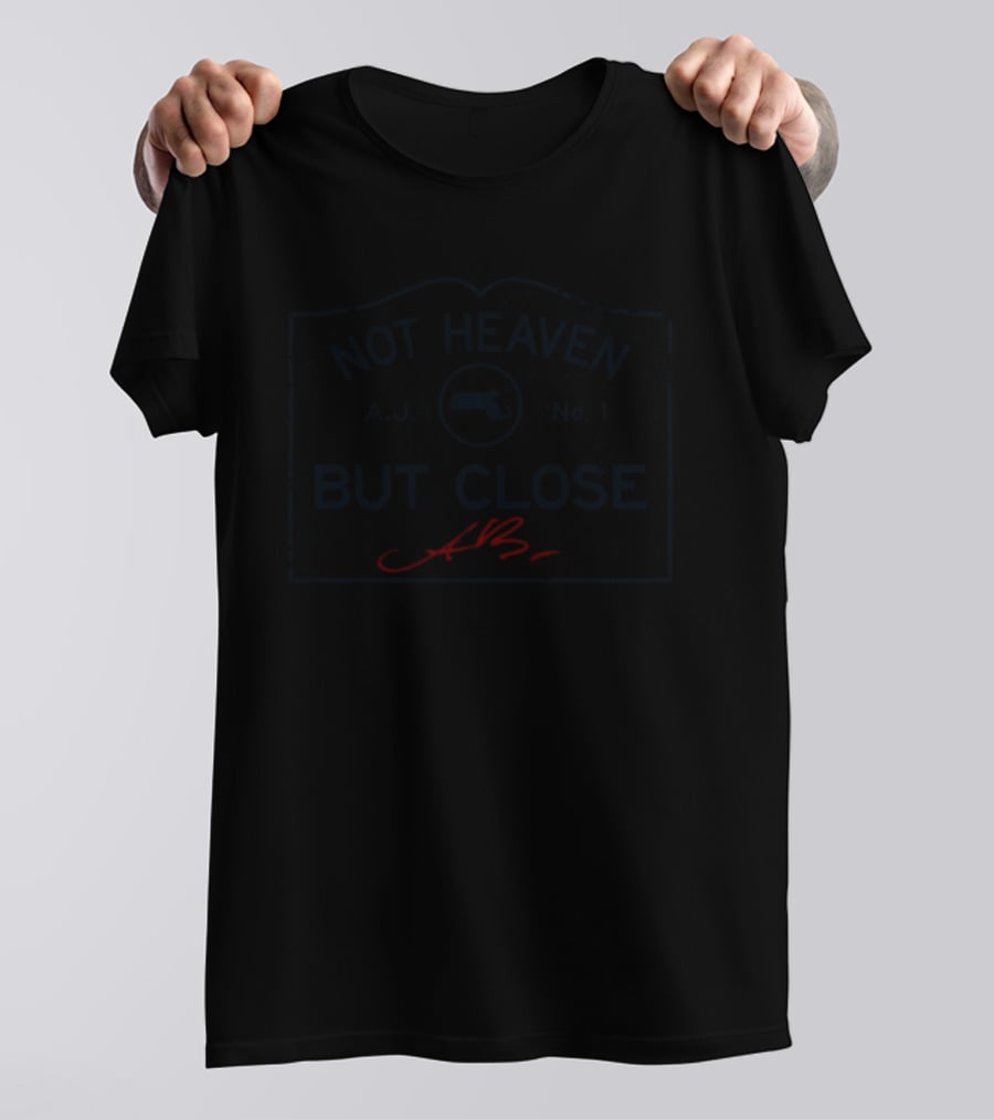 A.J. Brown Not Heaven But Close Signature Oval T-Shirt