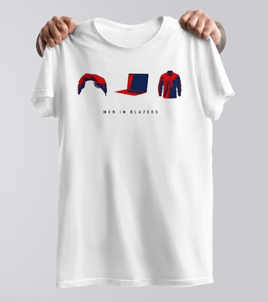 Men In Blazers Hairpiece Laptop Jacket T-Shirt