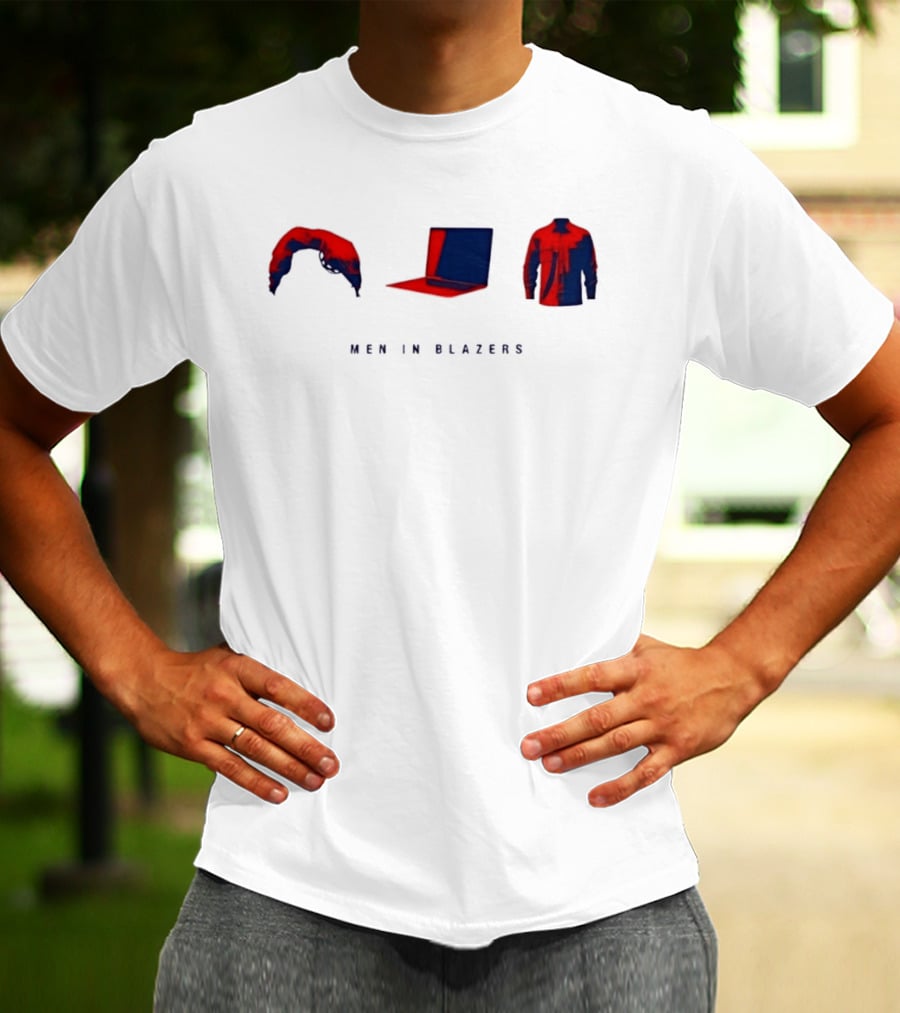 Men In Blazers Hairpiece Laptop Jacket T-Shirt