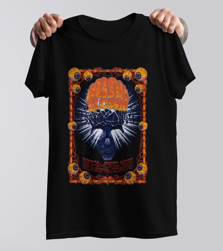 Mind Blown Bloodx3 Senior Living Glens Falls NY June 27 2026 Festival T-Shirt