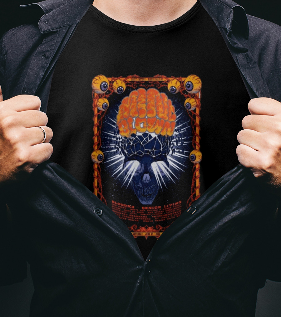 Mind Blown Bloodx3 Senior Living Glens Falls NY June 27 2026 Festival T-Shirt
