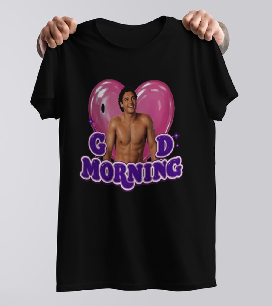 Garrett Graham Good Morning Off Campus Briar U Pink Heart T-Shirt
